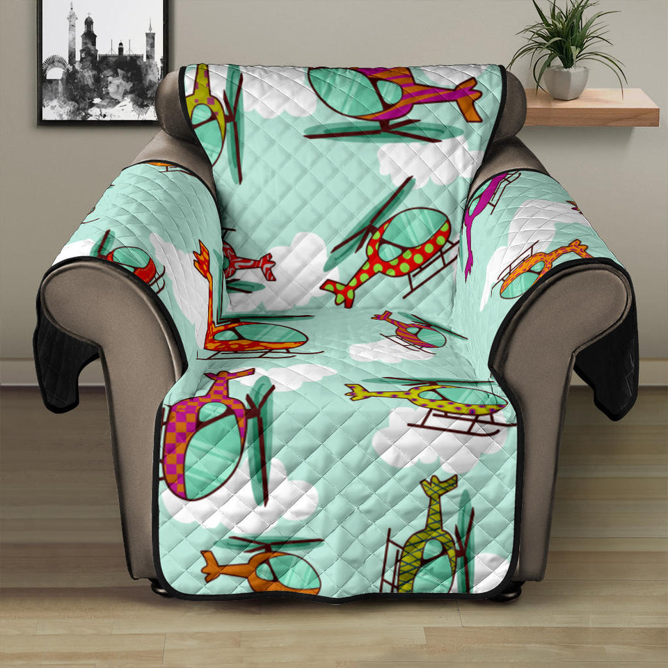 Helicopter design pattern Recliner Cover Protector