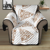 Hand drawn pizza pattern Recliner Cover Protector