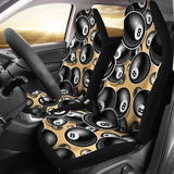 Billiard Ball Pattern Print Design 04 Universal Fit Car Seat Covers