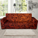 Cocoa Beans Tribal Polynesian Pattern Sofa Slipcover