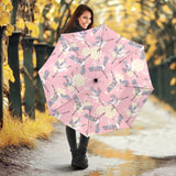 Japanese Crane Rose Pattern Umbrella
