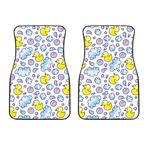 Duck Toy Pattern Print Design 01 Front Car Mats