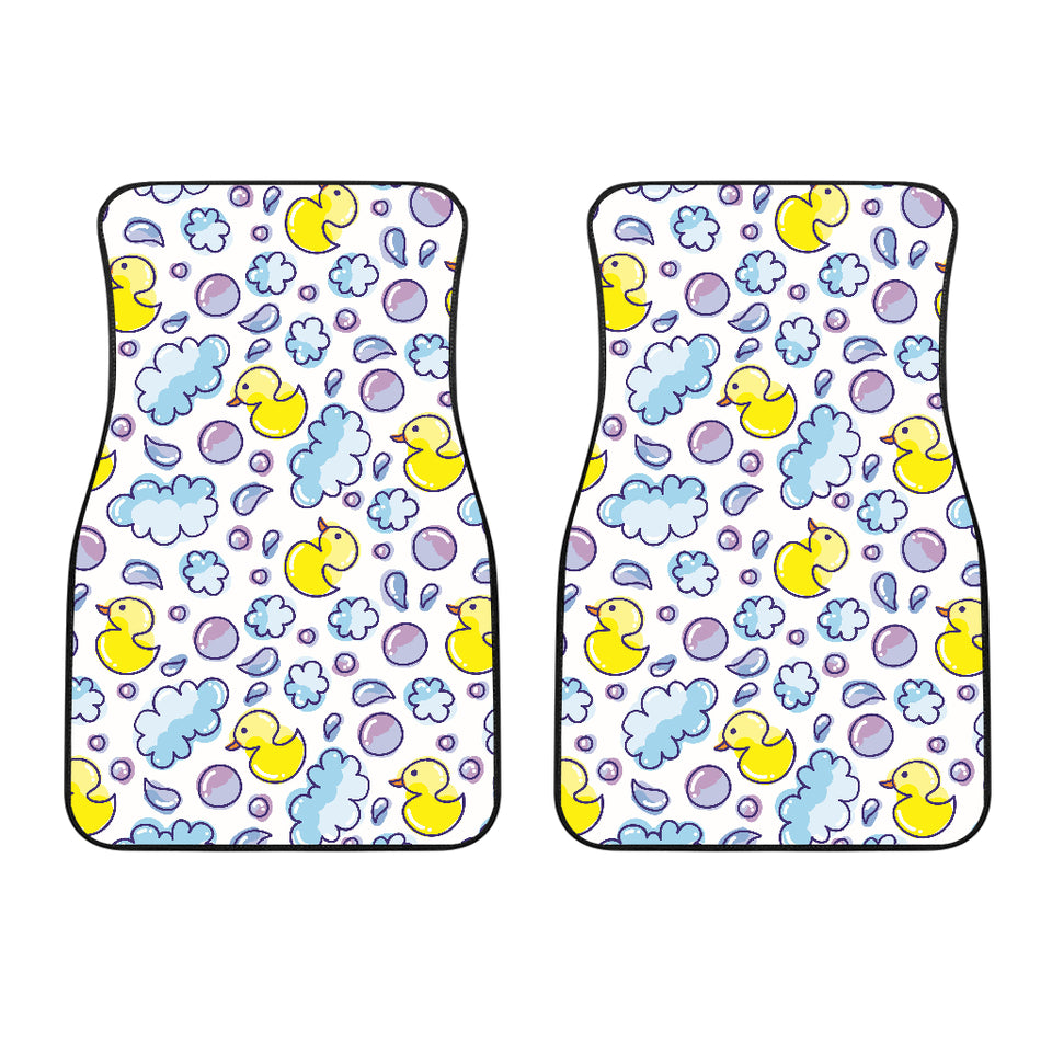 Duck Toy Pattern Print Design 01 Front Car Mats
