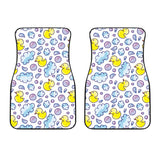 Duck Toy Pattern Print Design 01 Front Car Mats