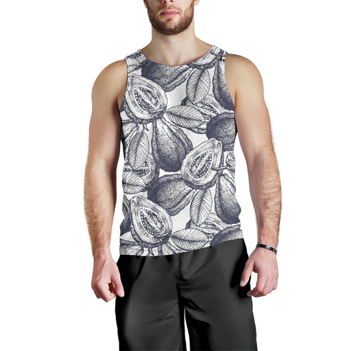 Guava tropical hand drawn pattern Men Tank Top
