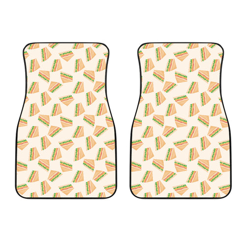 Sandwich Pattern Print Design 01 Front Car Mats