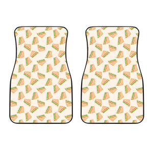 Sandwich Pattern Print Design 01 Front Car Mats