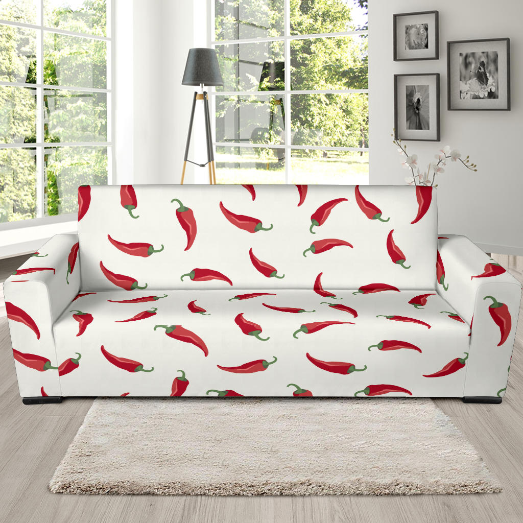 Chili Peppers Pattern Sofa Slipcover