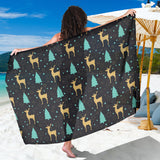 Deers Star Tree Pattern Sarong