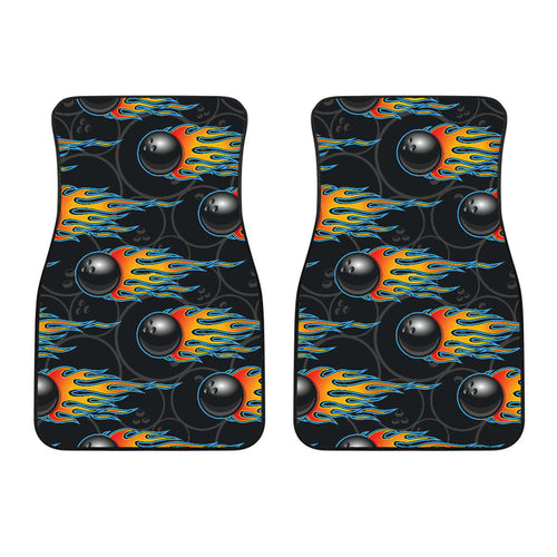 Bowling Balls Flame Pattern  Front Car Mats
