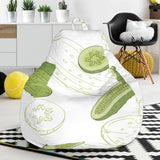 Cucumber Sketch Pattern Bean Bag Cover