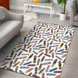 Skate Board Pattern Print Design 05 Area Rug