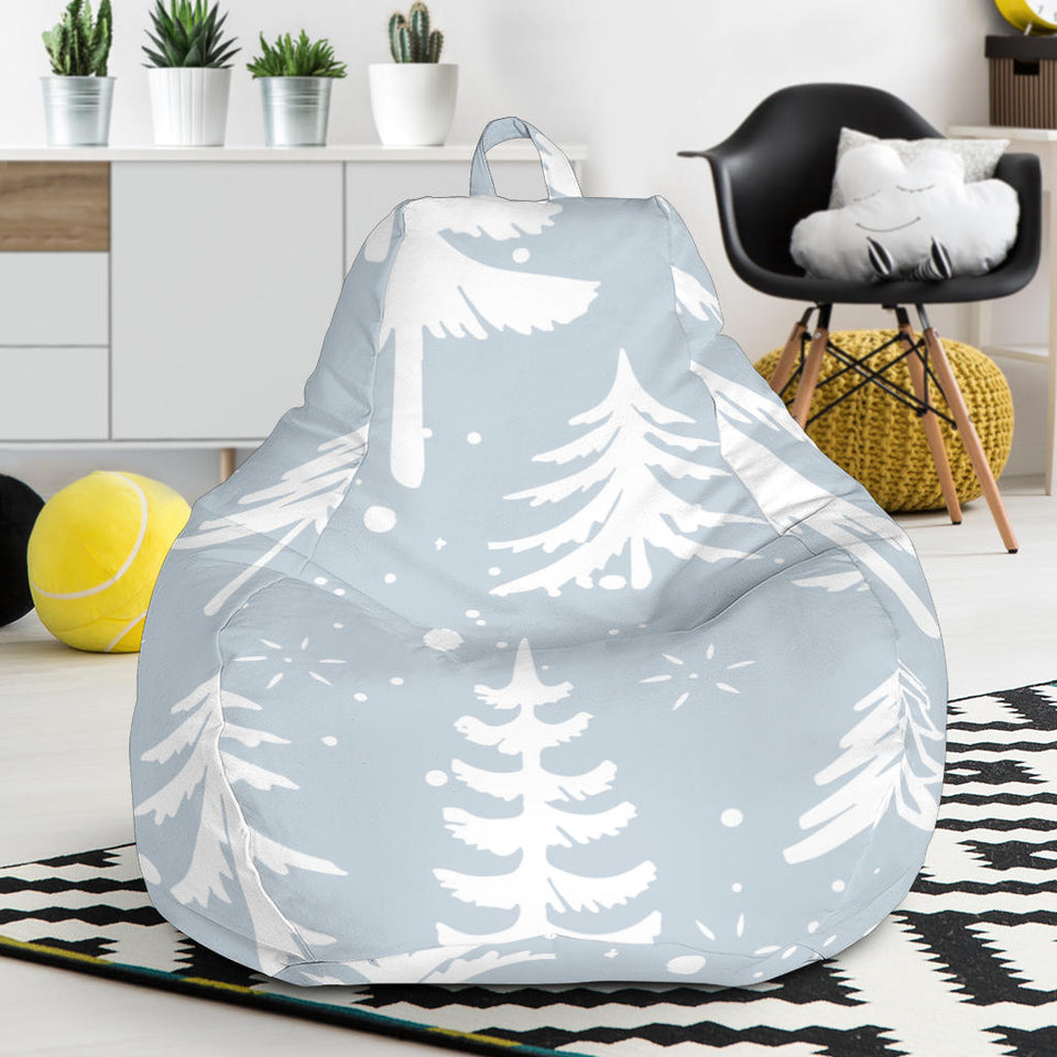 Christmas Tree Winter Forest Pattern Bean Bag Cover