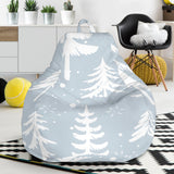Christmas Tree Winter Forest Pattern Bean Bag Cover