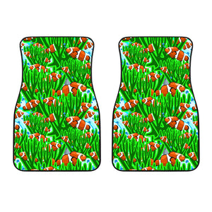 Clown Fish Pattern Print Design 01 Front Car Mats