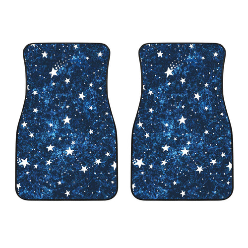 Night Sky Star Pattern Front Car Mats