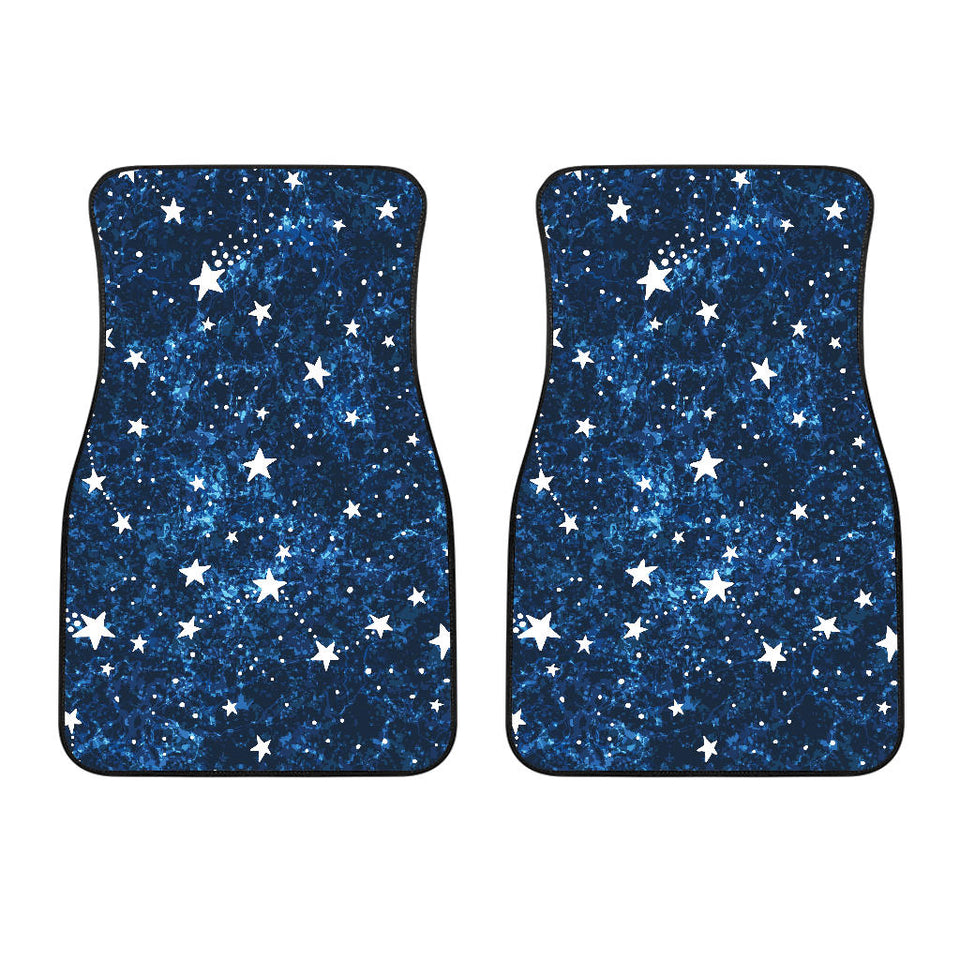 Night Sky Star Pattern Front Car Mats