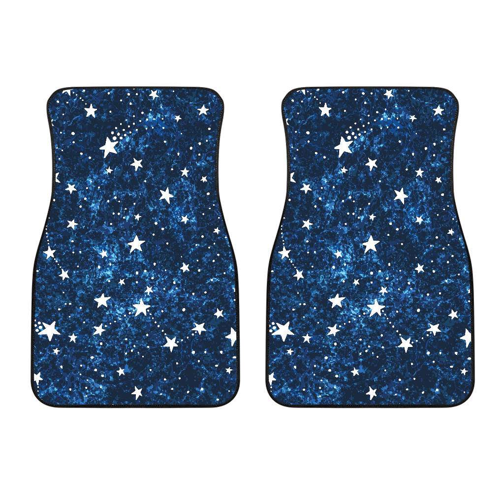 Night Sky Star Pattern Front Car Mats