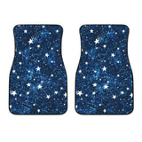 Night Sky Star Pattern Front Car Mats