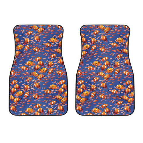 Clown Fish Pattern Print Design 04 Front Car Mats