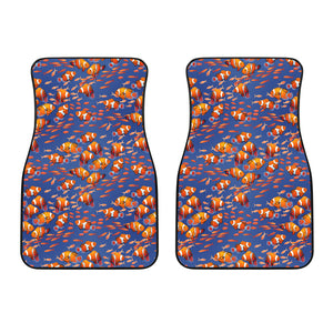 Clown Fish Pattern Print Design 04 Front Car Mats