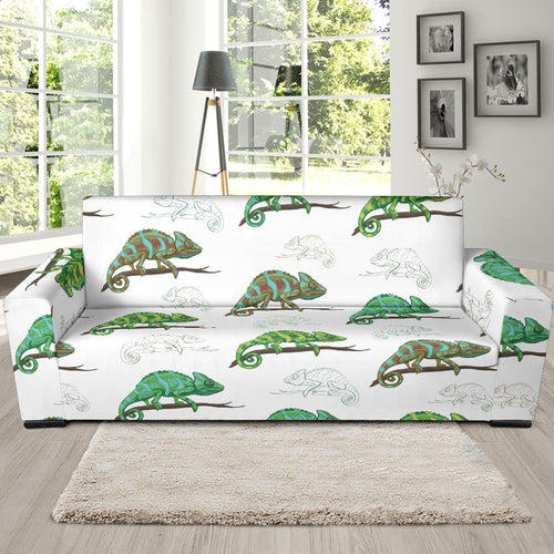 Chameleon Lizard Pattern Sofa Slipcover