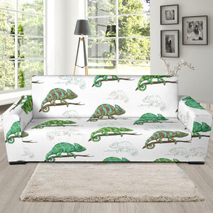Chameleon Lizard Pattern Sofa Slipcover