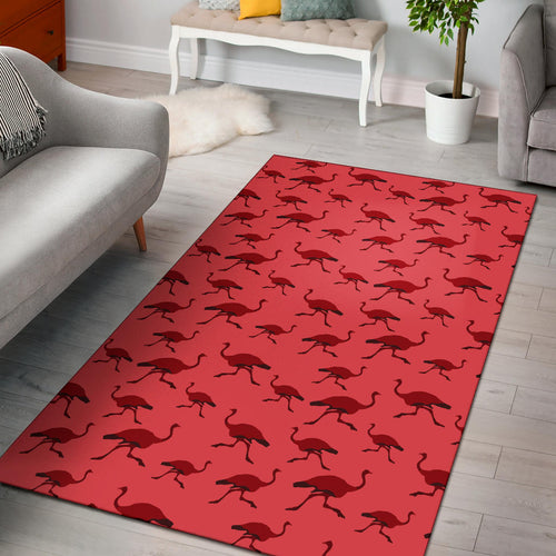 Ostrich Pattern Print Design 03 Area Rug
