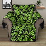 Green hop pattern Recliner Cover Protector