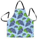 Watercolor Grape Pattern Adjustable Apron