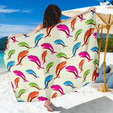 Colorful Chameleon Lizard Pattern Sarong