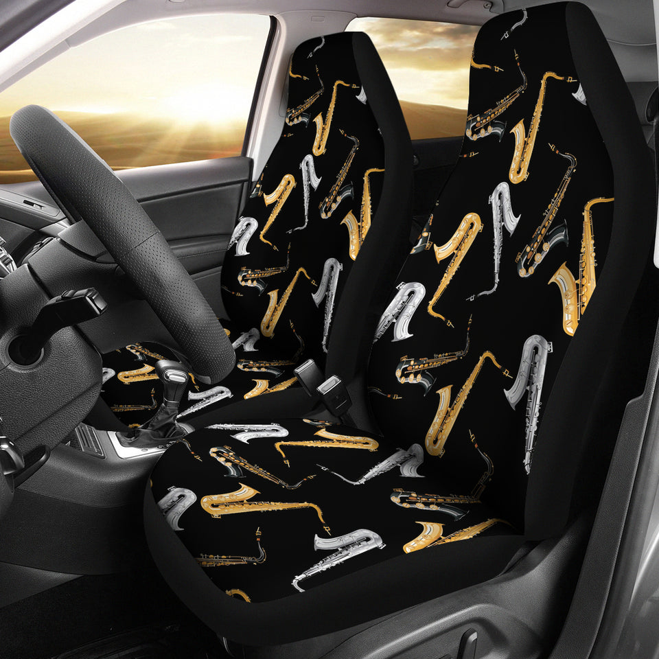 Saxophone Design Pattern  Universal Fit Car Seat Covers