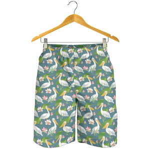 Pelican Pattern Print Design 04 Men Shorts