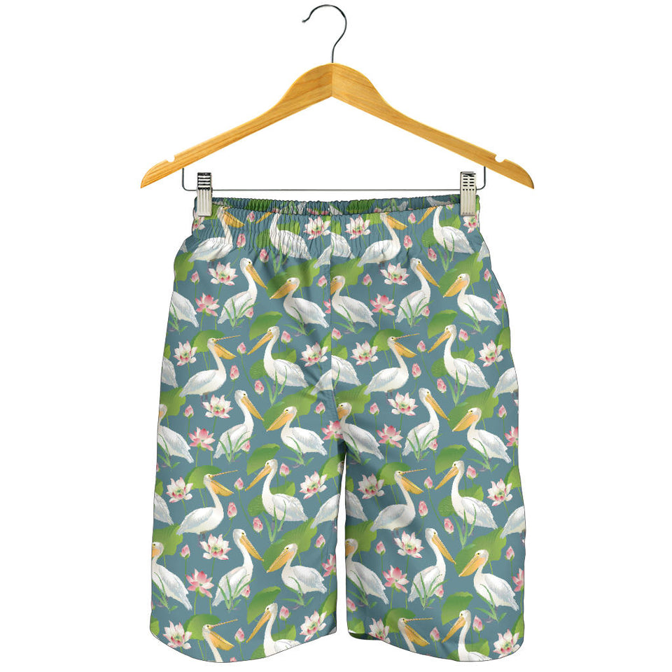 Pelican Pattern Print Design 04 Men Shorts
