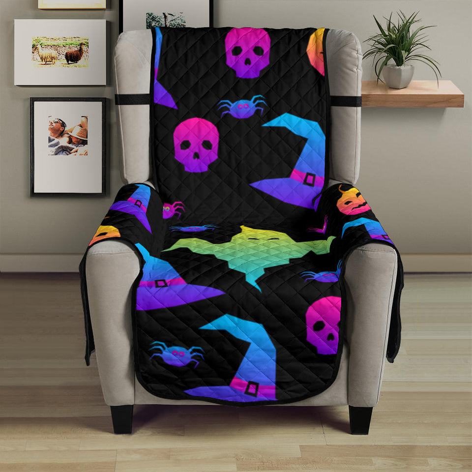 Colorful halloween background Chair Cover Protector