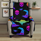 Colorful halloween background Chair Cover Protector