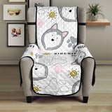 Siberian Husky design pattern Chair Cover Protector