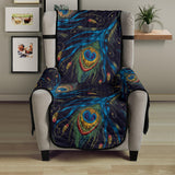 Beautiful peacock feather pattern Chair Cover Protector