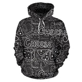 Handwritten Cheese Pattern Men Women Pullover Hoodie