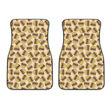 Hamburger Pattern Print Design 01 Front Car Mats