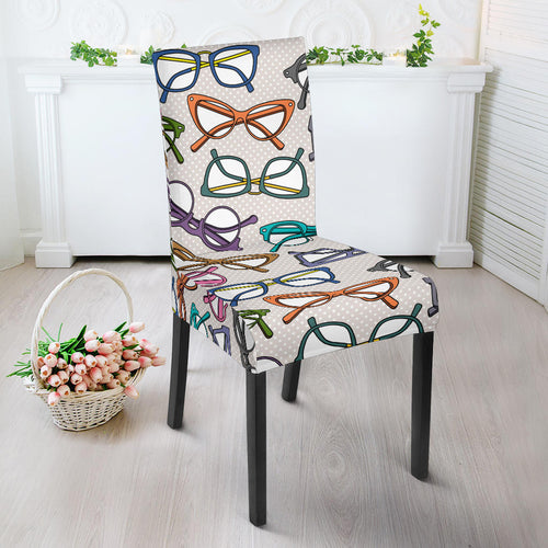Sun Glasses Pattern Print Design 01 Dining Chair Slipcover