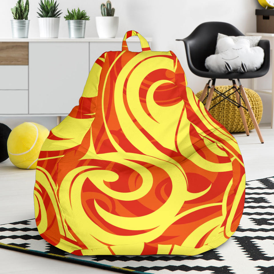 Fire Flame Design Pattern Bean Bag Cover