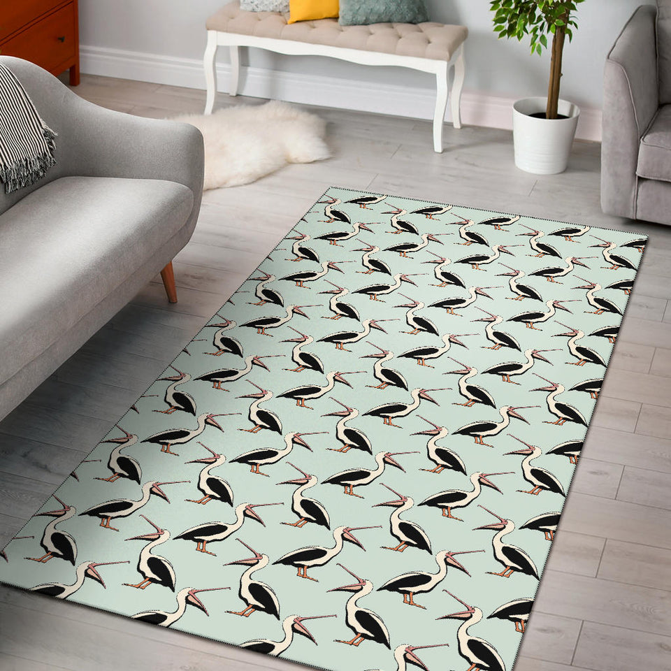 Pelican Pattern Print Design 02 Area Rug
