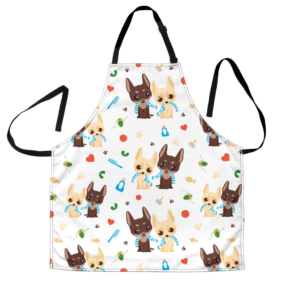 Cute Chihuahua Dog Pattern Adjustable Apron
