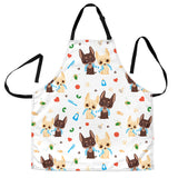 Cute Chihuahua Dog Pattern Adjustable Apron