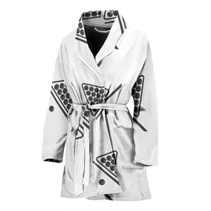Billiard Ball Pattern Print Design 03 Women's Bathrobe