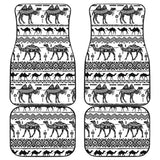 Camel Polynesian Tribal Pattern Front And Back Car Mats
