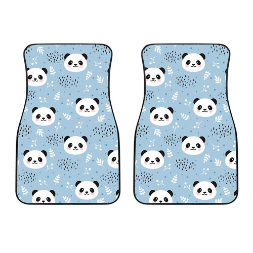 Cute Panda Pattern Front Car Mats