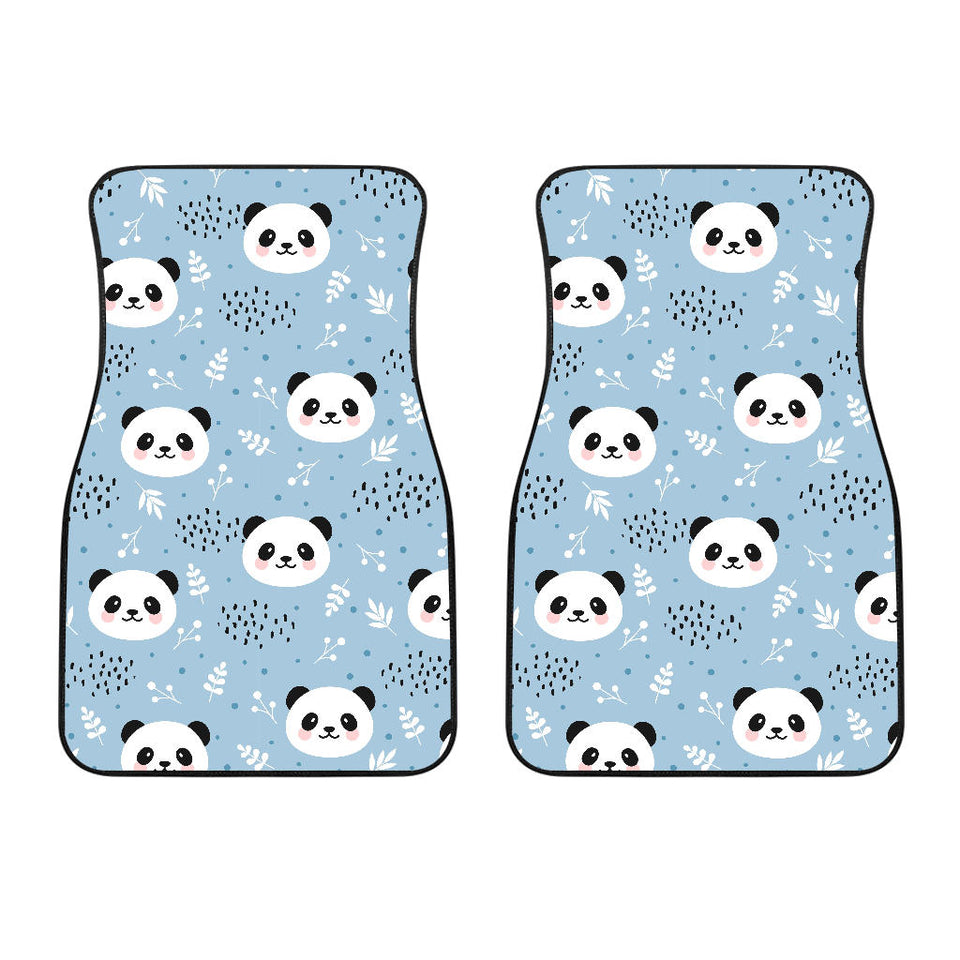 Cute Panda Pattern Front Car Mats