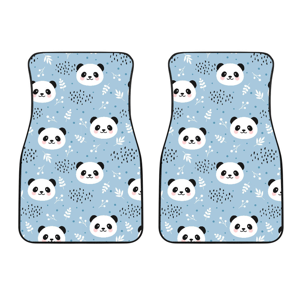 Cute Panda Pattern Front Car Mats